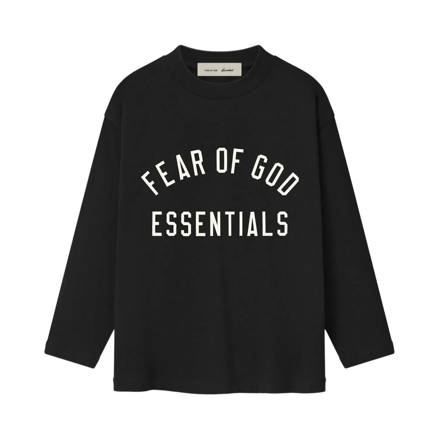 Классическая футболка с длинным рукавом Fear of God Essentials, черный