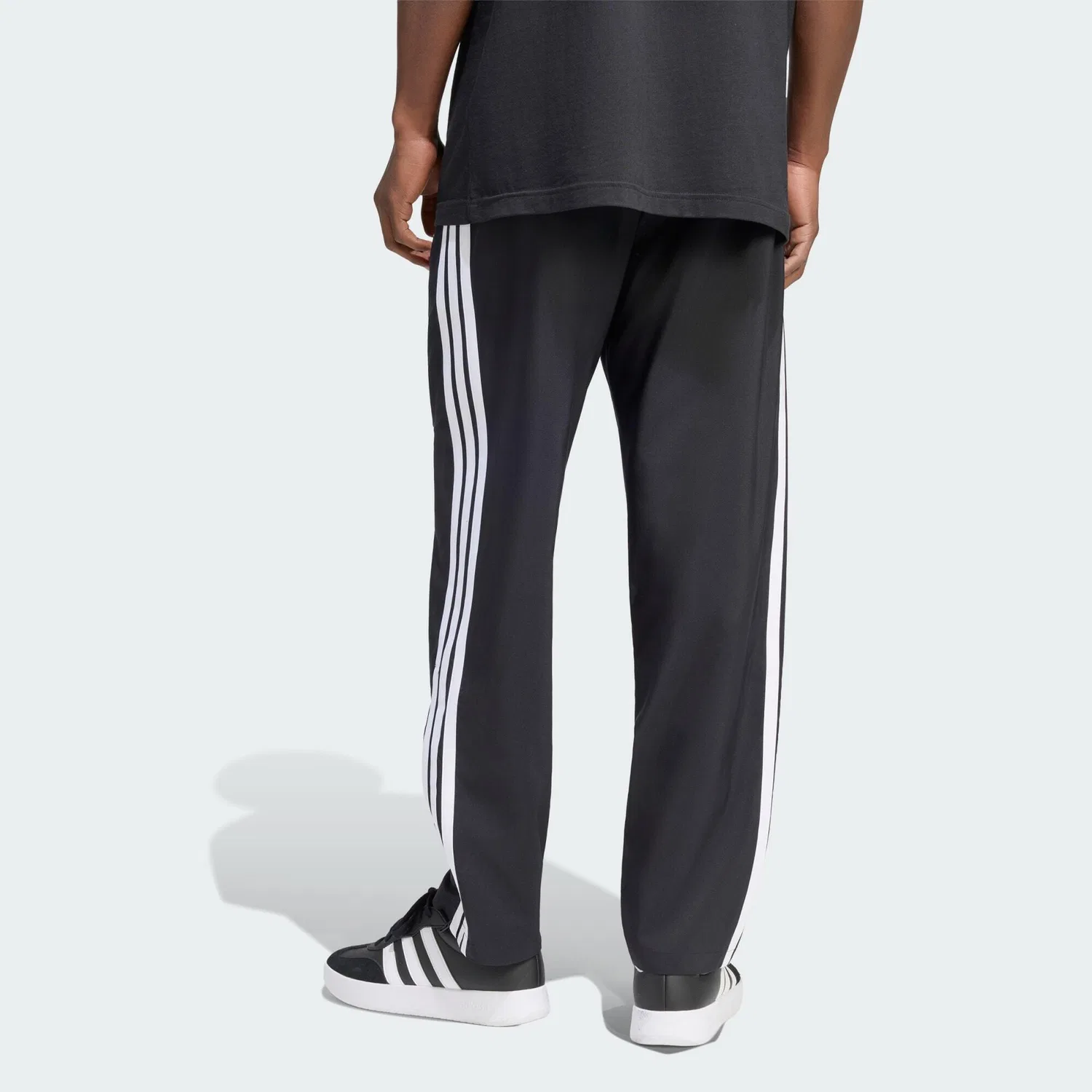 Мужские спортивные брюки с 3-полосным дизайном Stanford Lite Adidas, Schwarz Weiss — фото 3