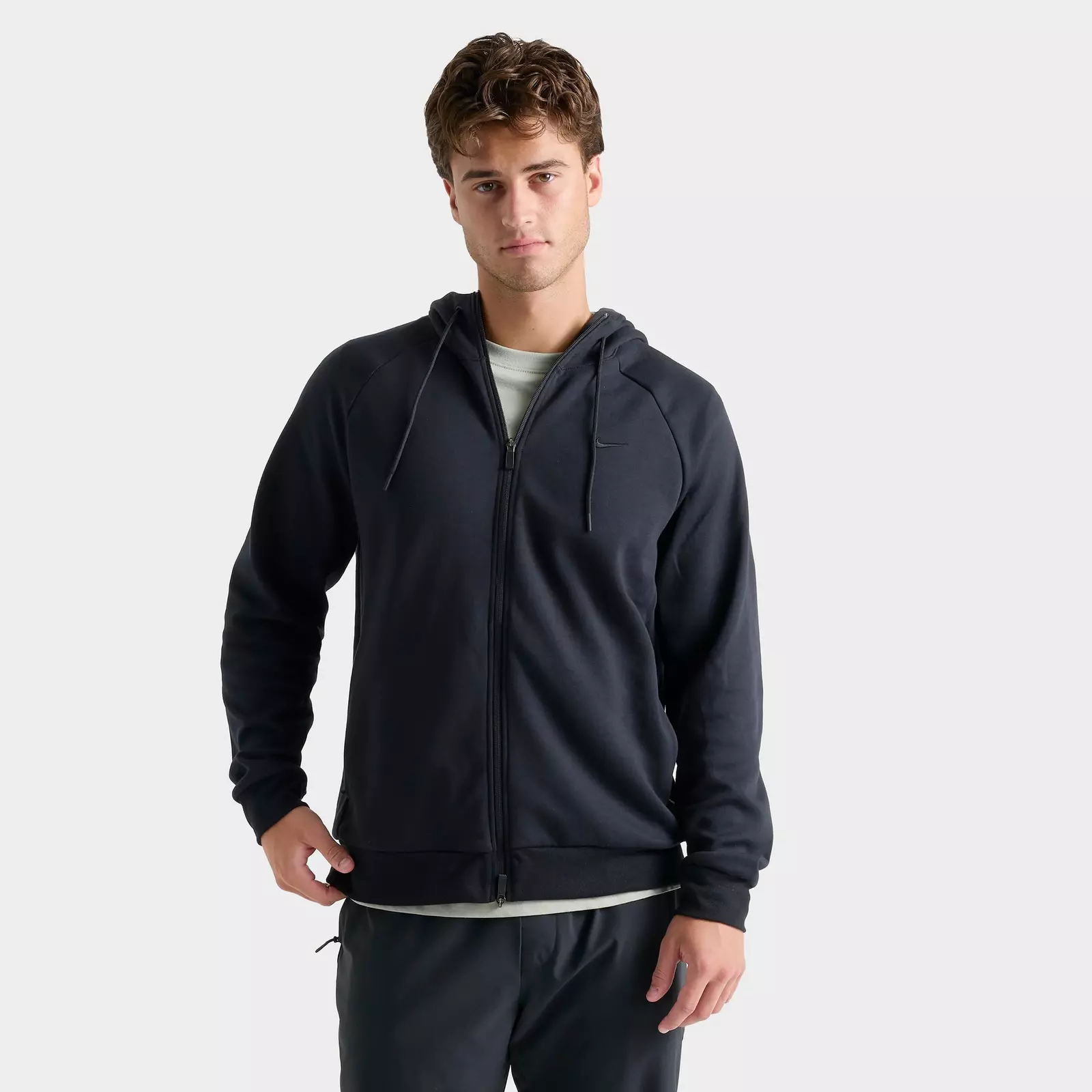 

Худи Men's Nike Primary Dri-FIT UV Full-Zip Versatile, черный