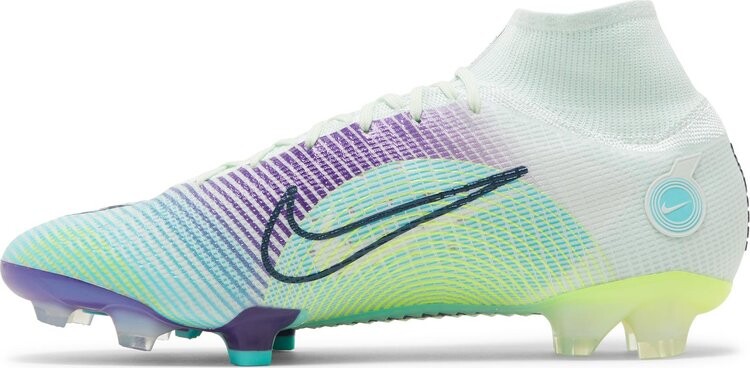 Бутсы Nike Mercurial Superfly 8 Elite FG 'Dream Speed - Barely Green Electro Purple', зеленый — фото 4