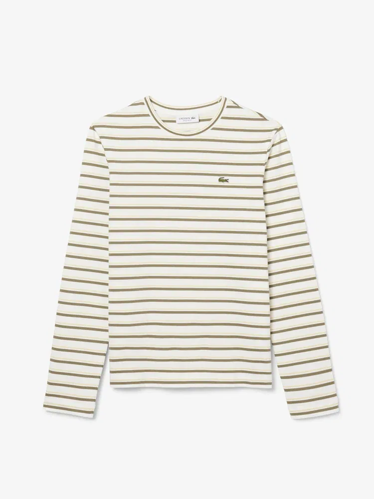 Футболка LACOSTE AI6 с длинным рукавом, мульти-полоска — фото 4