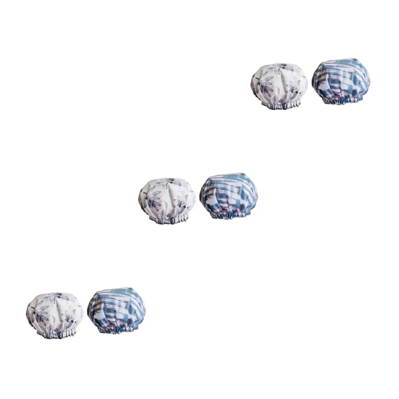 Шапочка для душаs, 6 шт, Pongee, 27x27 см, FRCOLOR