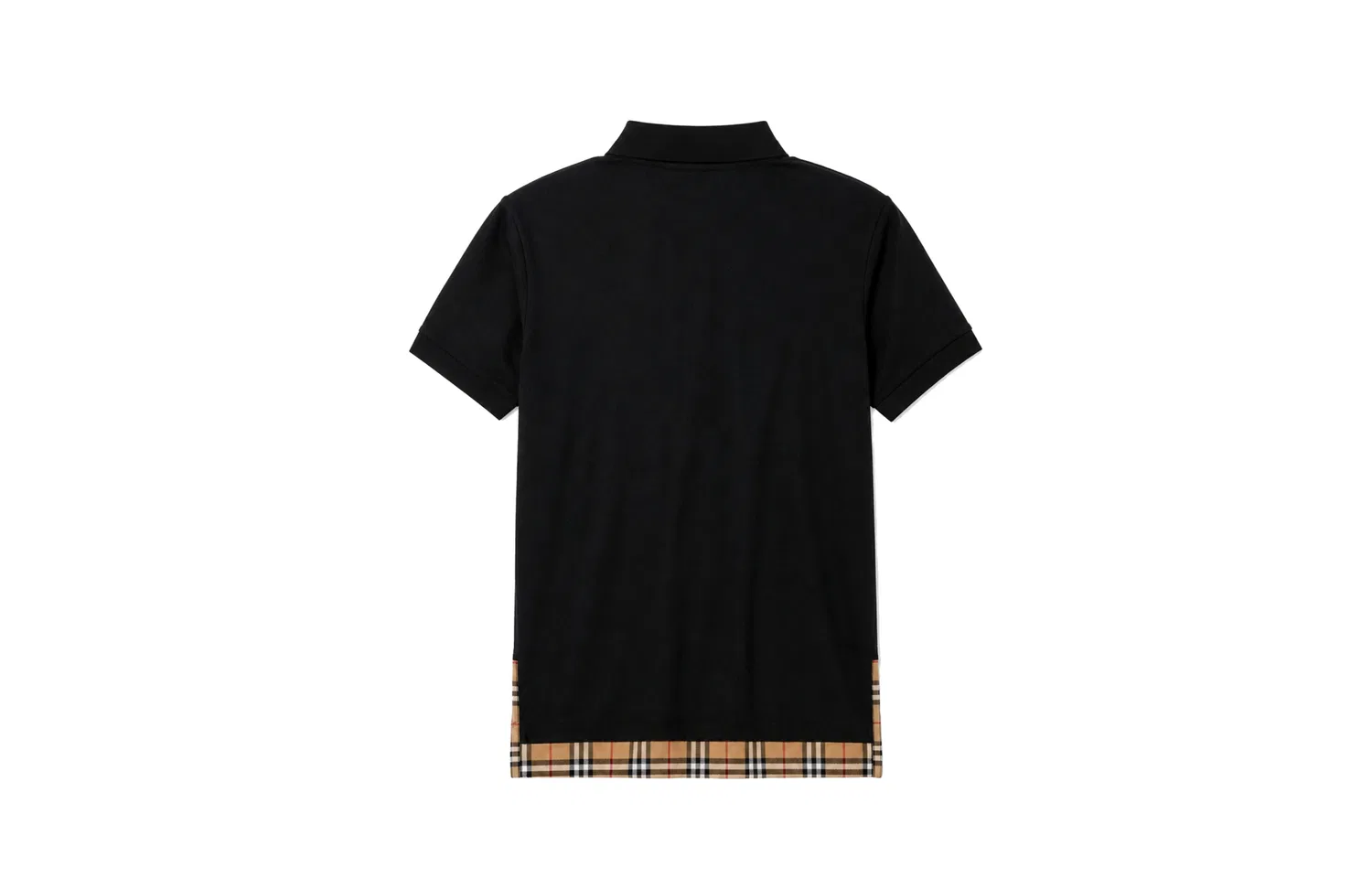 Мужское поло Burberry с принтом, модель Hidden Stitch Silent-Black, цвет Hidden Stitch Silent-Black — фото 4