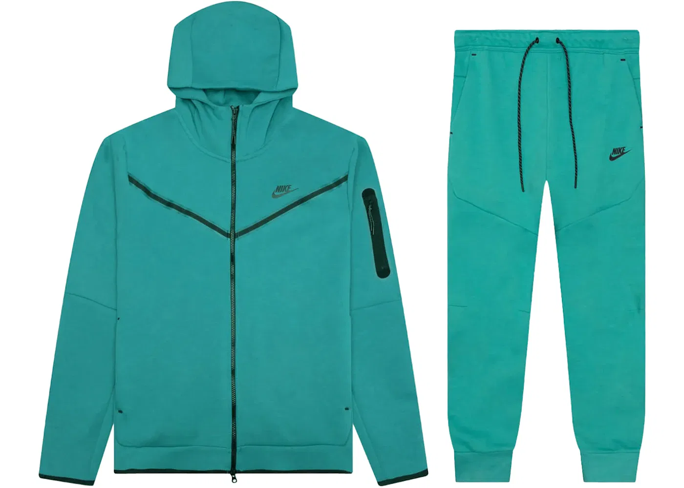 Мужской комплект из худи и джоггеров Nike Sportswear Tech Fleece, Mineral Teal/Black