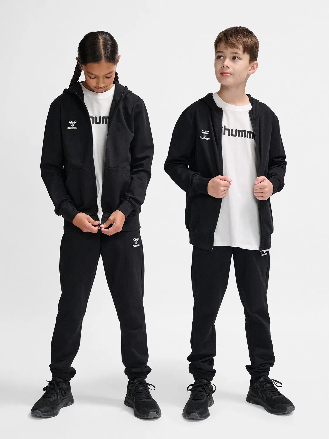 Детское худи с длинным рукавом Hmlgo 2.0 Zip Hoodie Kids Hummel, Schwarz
