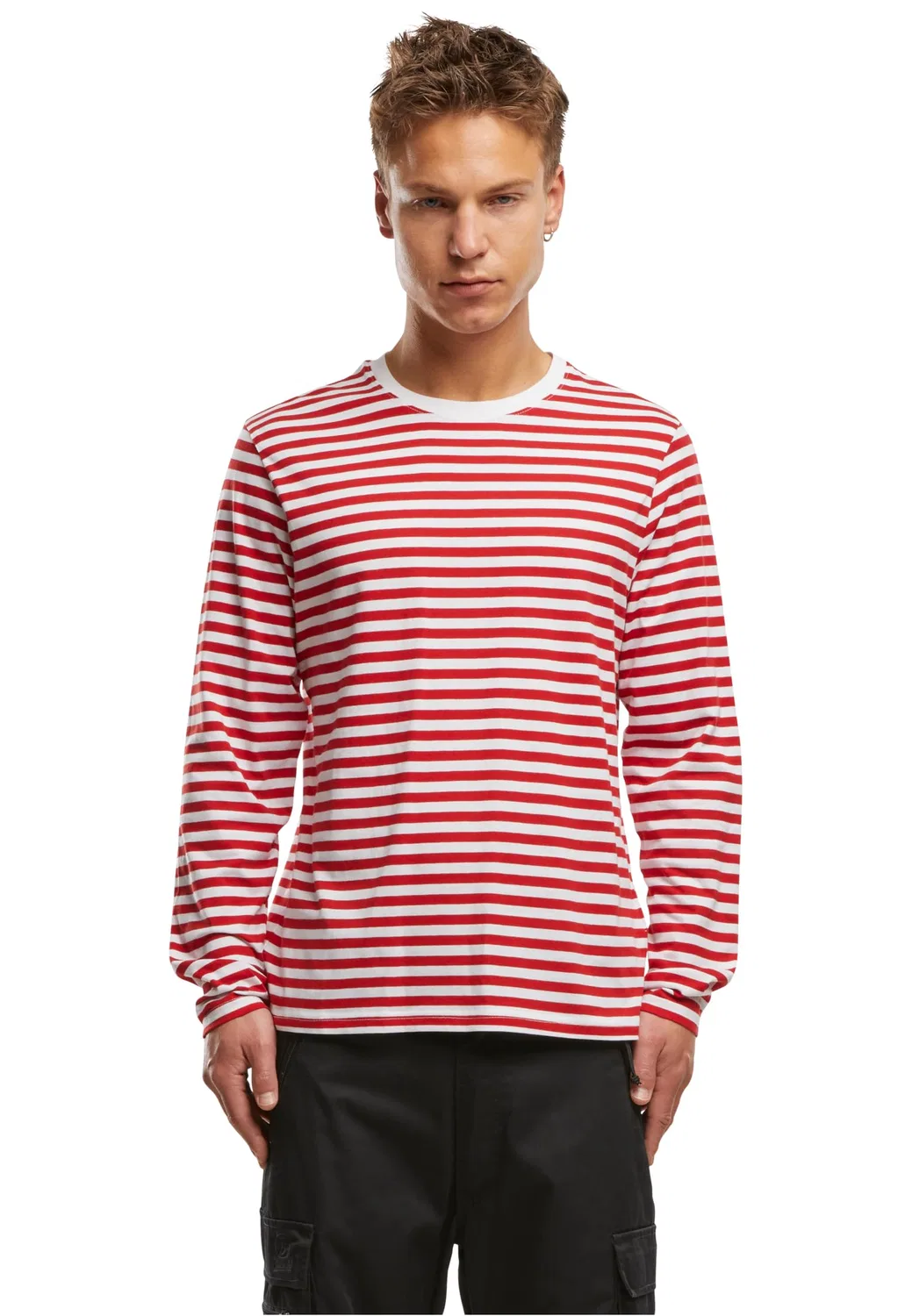 Мужская футболка с длинным рукавом Brandit, Red-white