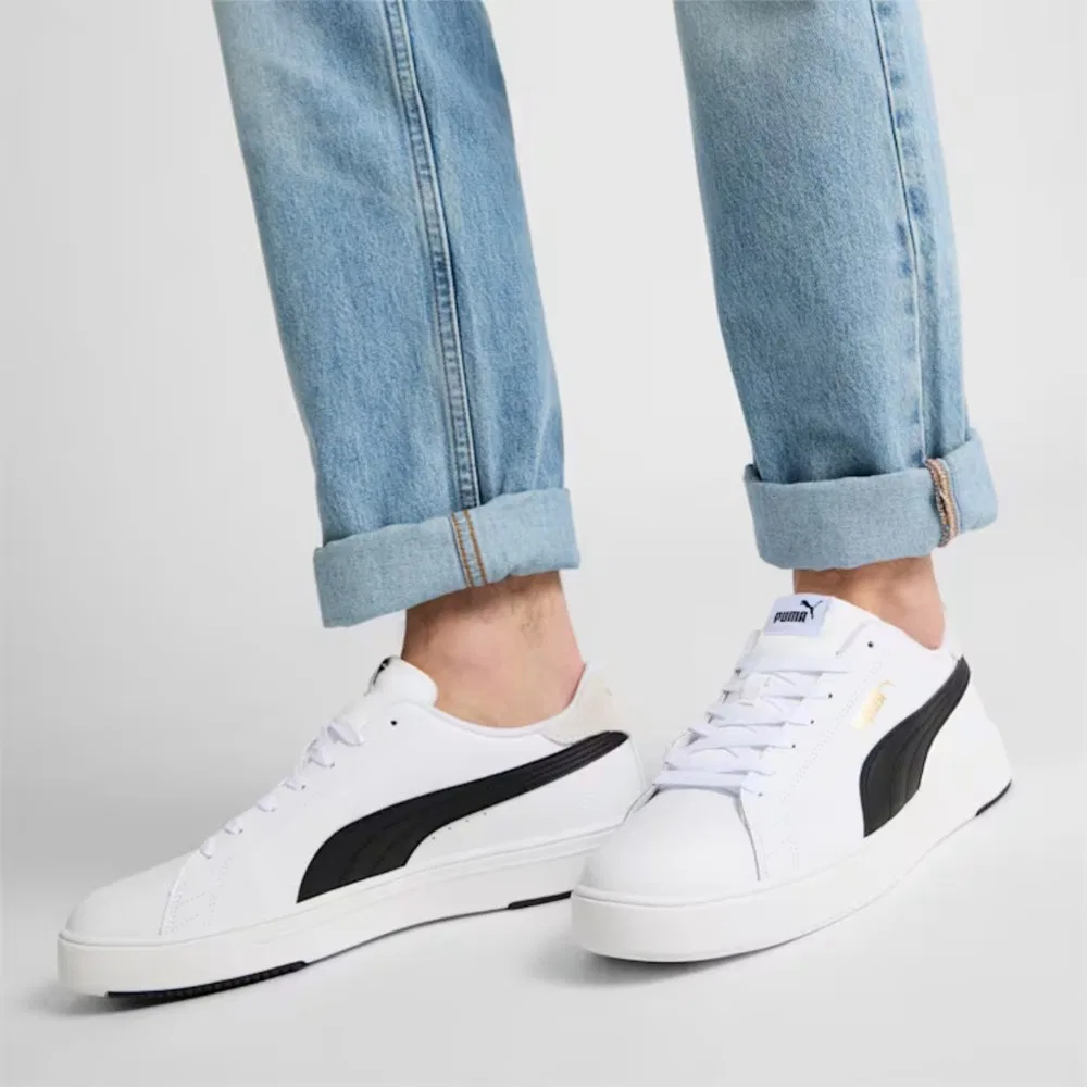 Детские кроссовки унисекс на шнуровке с мягкой амортизацией Serve Pro Lite Puma — фото 4