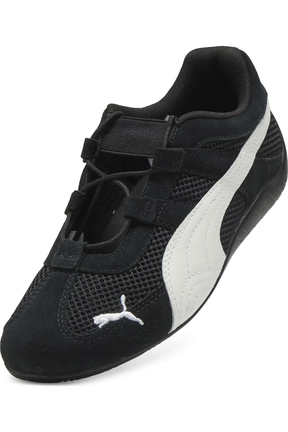 Детские кроссовки на шнурке-эластике Speedcat Go PUMA, Puma Black/Puma White