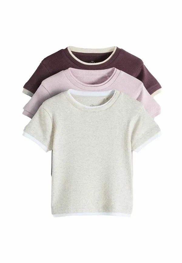 Комплект из 3 футболок Marl, The Set, Lilac Purple, фиолетовый