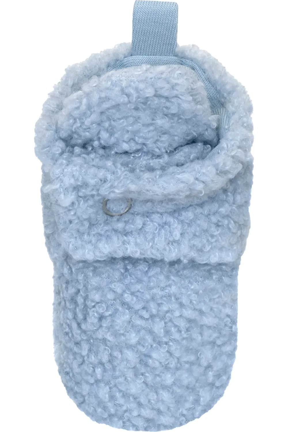 Пинетки для неходячих детей с мягкой подошвой Faux Shearling Robeez, светло-голубой — фото 4