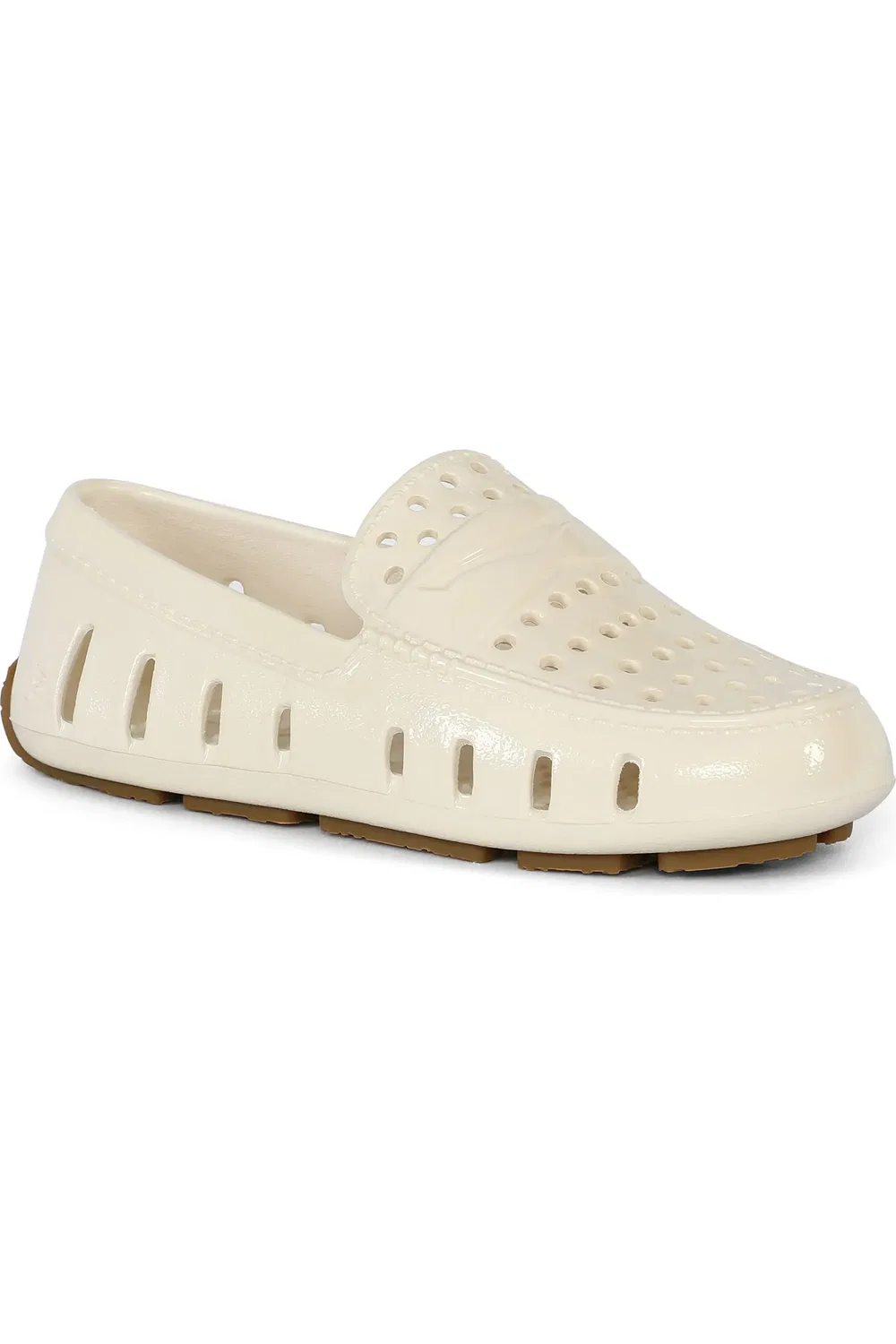 Детские водонепроницаемые туфли Prodigy FLOAFERS, Bone Patent/Gum