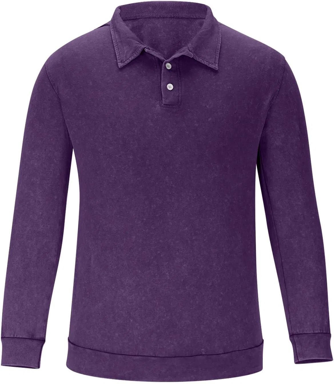 Мужская повседневная футболка-поло с воротником Loose Fit, Purple — фото 4