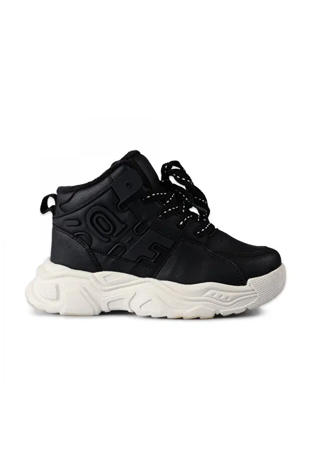 Детские ботинки для девочек на плоской подошве Milas Filet Phylon Vicco, Black/Black