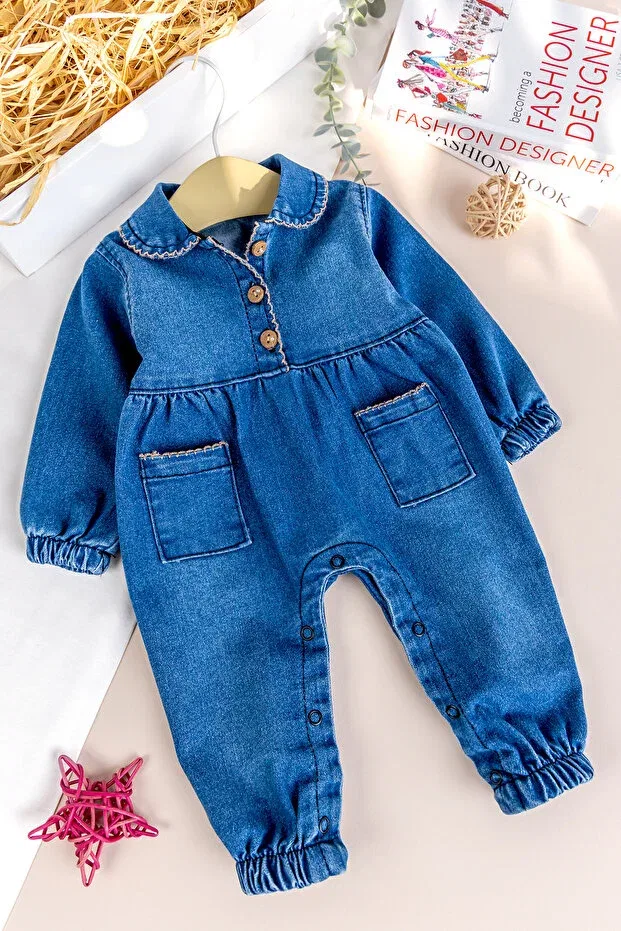Детский комбинезон для девочек джинсовый Babymod, Blue