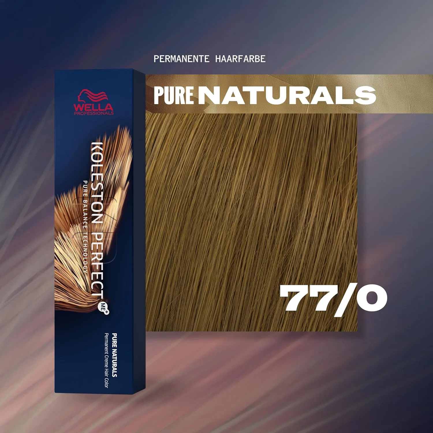 Краска для волос «Koleston Perfect ME+ KP Pure Naturals 77/0 Medium Blonde Intense Natural» от WELLA Wella, Brown — фото 2
