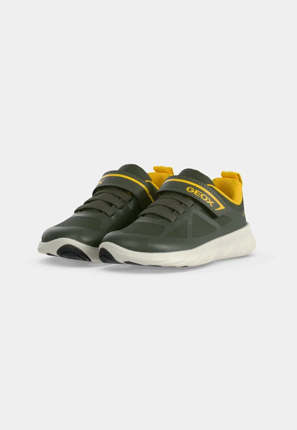 Бегун - кроссовки Geox, Dark Green/Yellow — фото 3