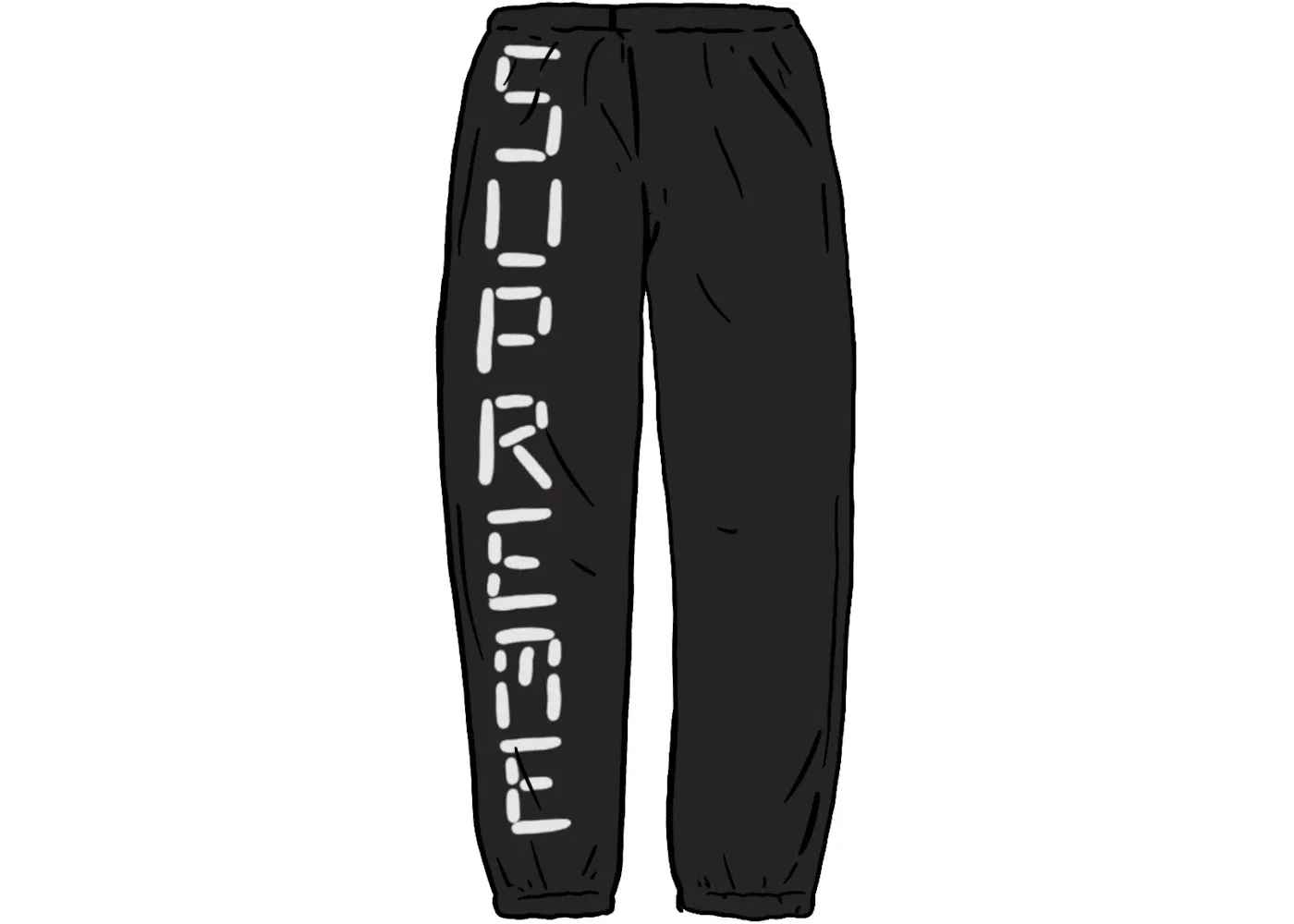 Мужские спортивные штаны с принтом Track Pant Supreme, Black