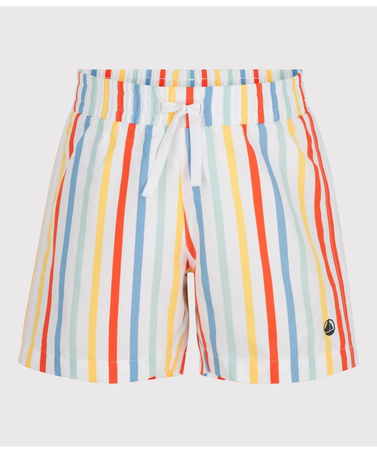 Детские плавки с полосками, модель Striped Trunks PETIT BATEAU, White
