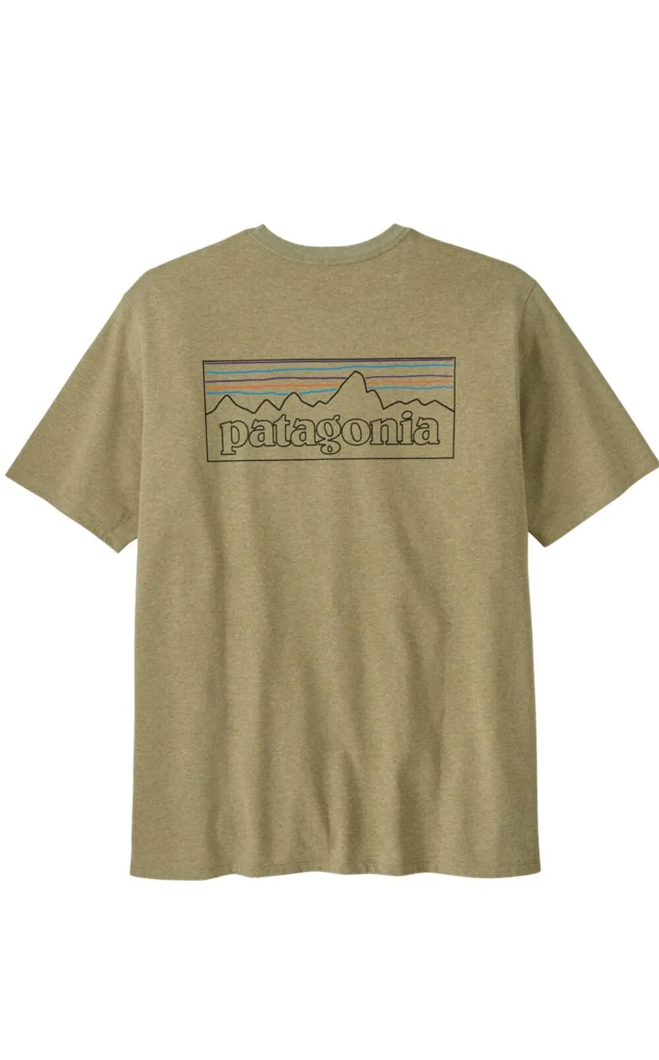 Мужская хлопковая футболка P-6 Responsibili Tee Patagonia, Green