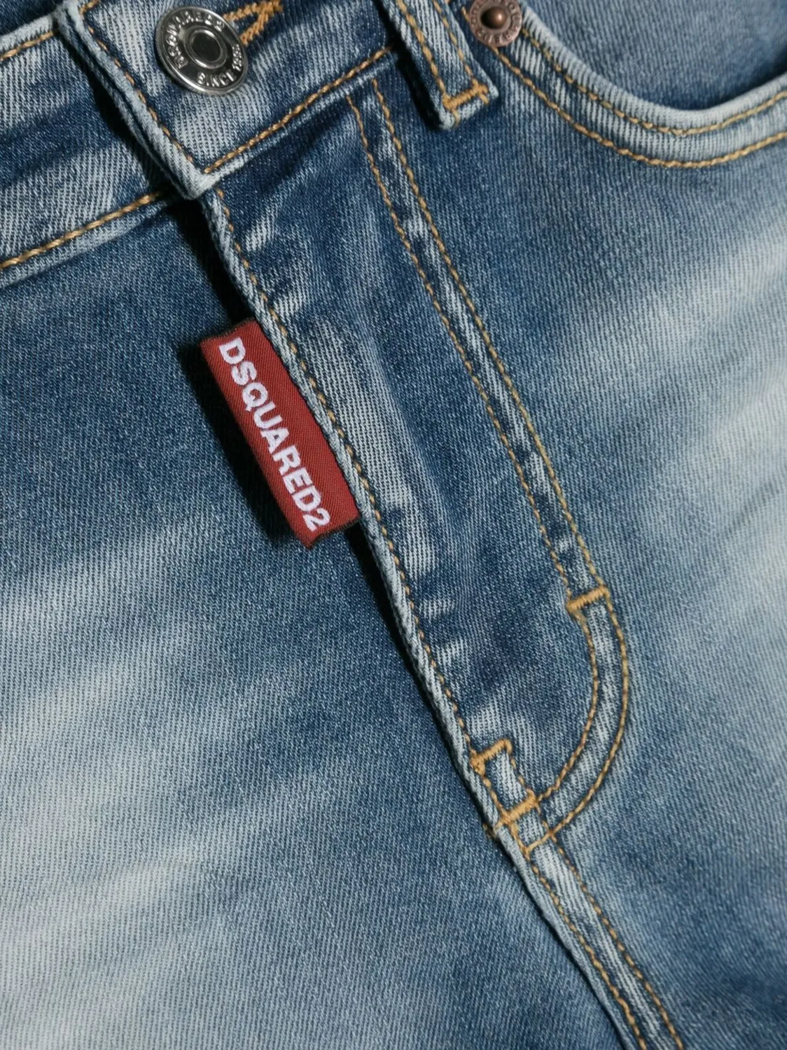Детские джинсовые шорты DSQUARED2, синий — фото 2