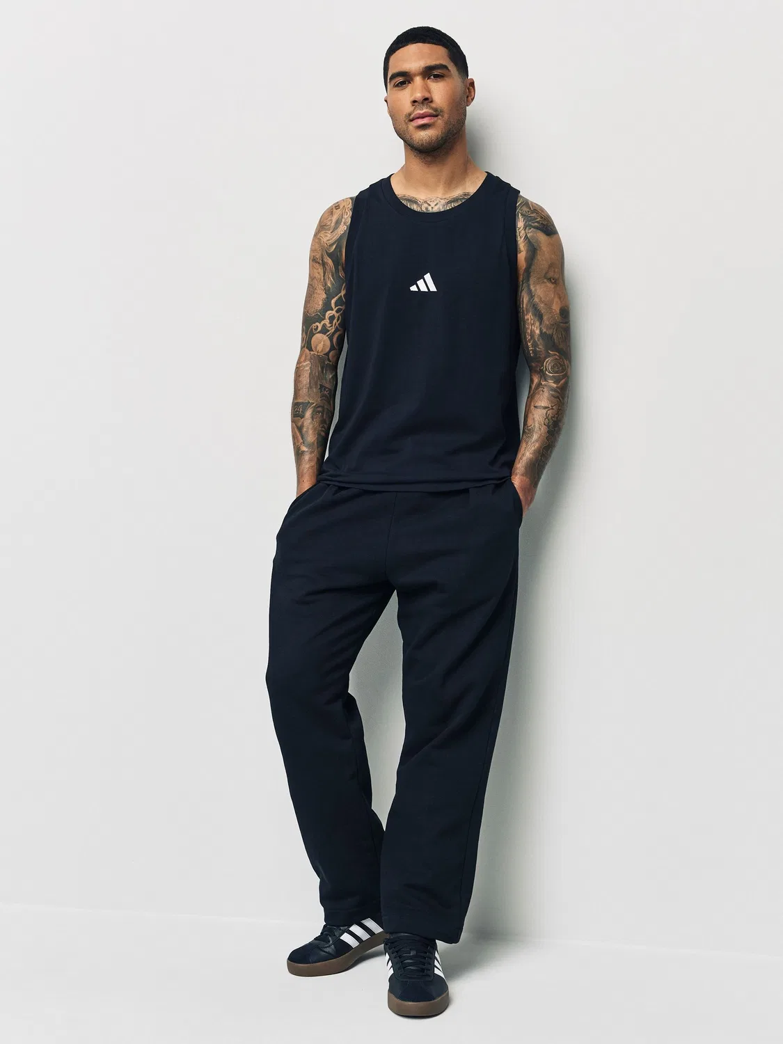 Майка Essential с логотипом adidas Black — фото 2