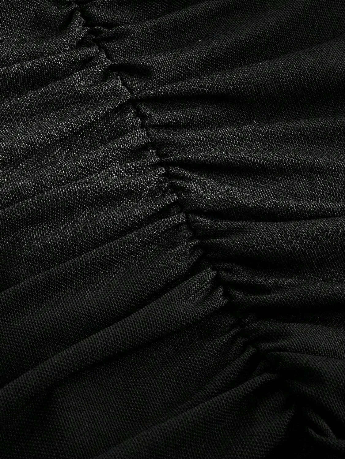 Женское облегающее платье миди с разрезом бедра, Black — фото 4