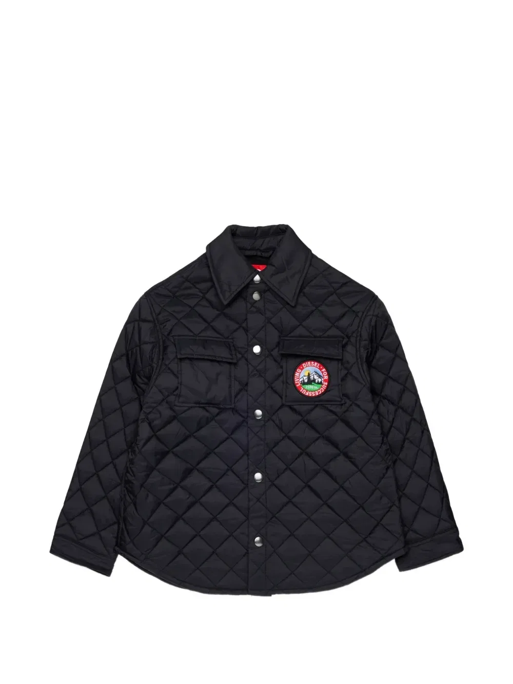 Стеганая куртка Diesel Kids, черный