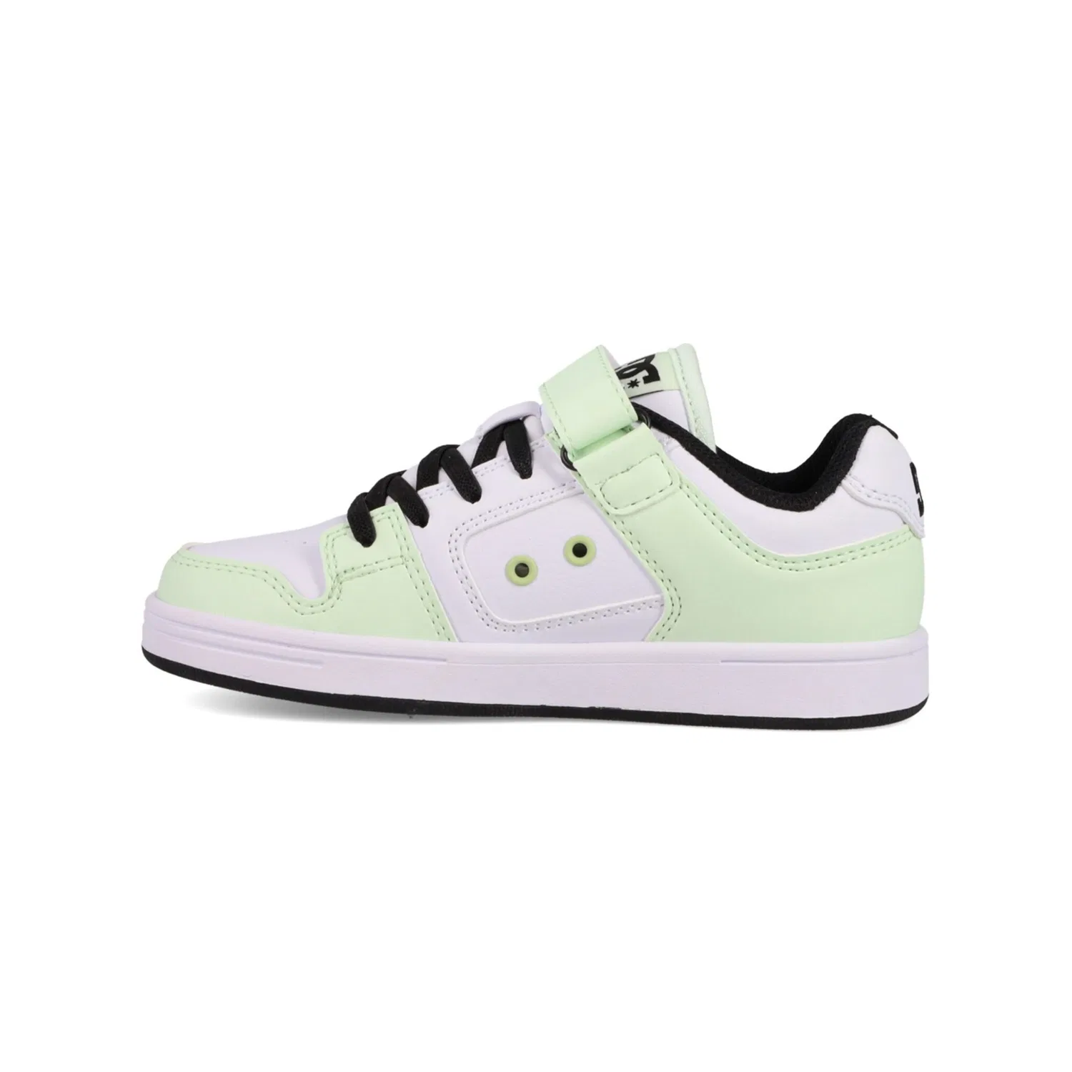 Детские кроссовки с липучкой DC Shoes, Mint/White/Black — фото 3