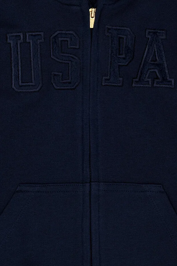 Детские свитшот с принтом U.S. Polo Assn., Dark Blue — фото 3