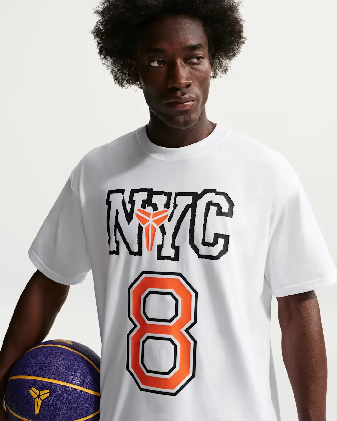 Мужская баскетбольная футболка Nike Dri-FIT Kobe, White — фото 3