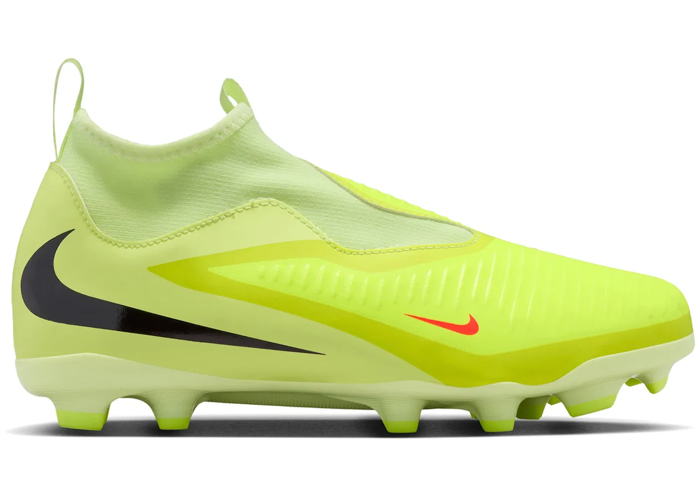 Детские бутсы с высоким верхом Nike Phantom 6 High Academy MG Max Voltage Pack, Hyper Crimson/Limelight/Black