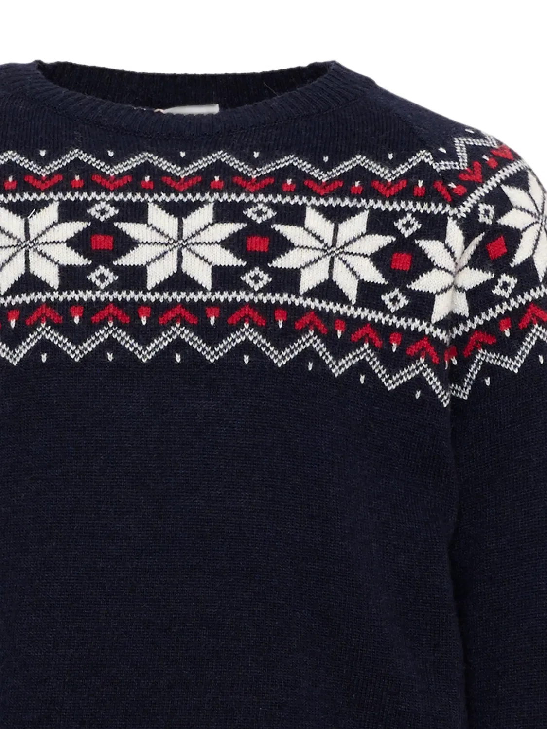 Свитер с круглым вырезом в стиле Fair Isle Patachou, синий — фото 3