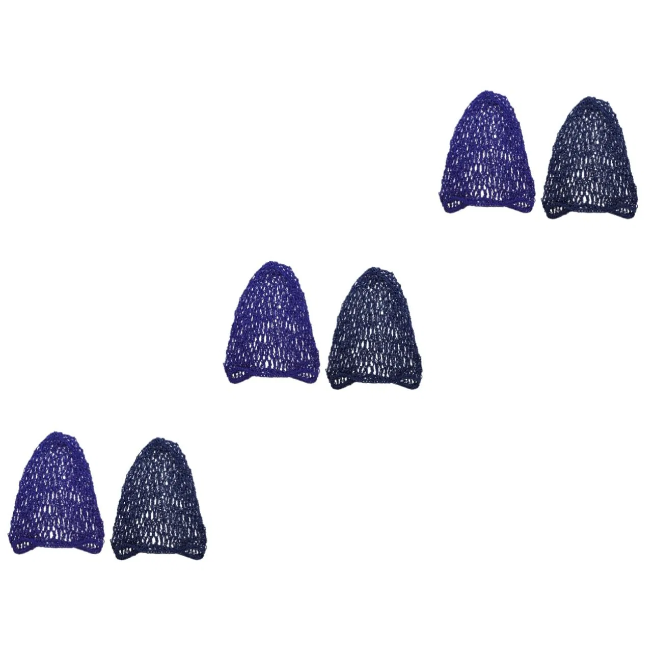 Сетчатая шапочка для душа Housoutil, 6 шт, Полиэстер, 30x28x1.5 см