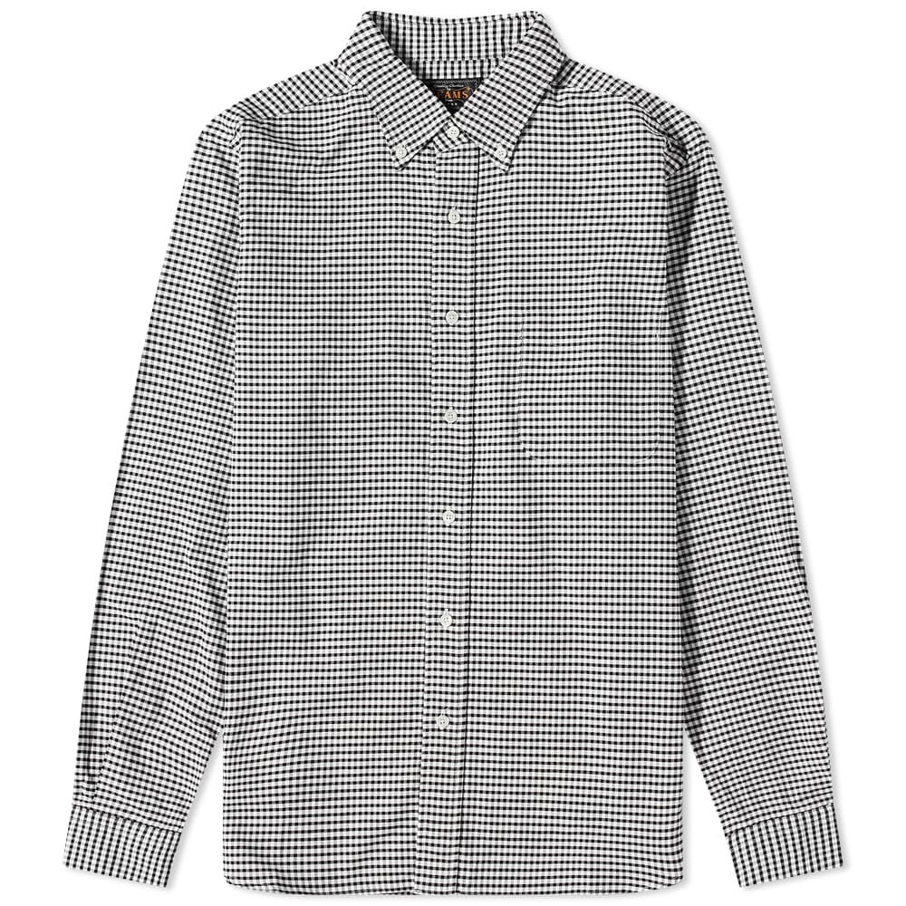 

Рубашка Beams Plus Button Down Gingham Oxford Shirt