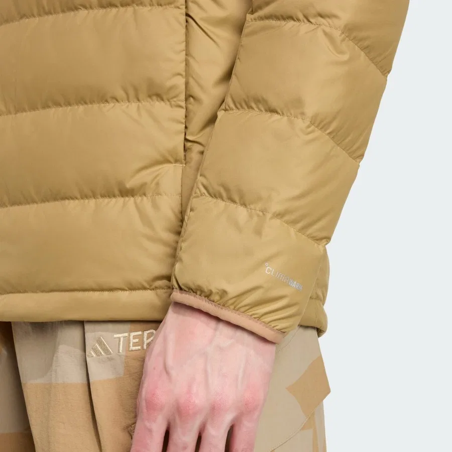 Утепленный пуховик с капюшоном Terrex Multi Light Down ClimaWarm adidas, Синий — фото 4