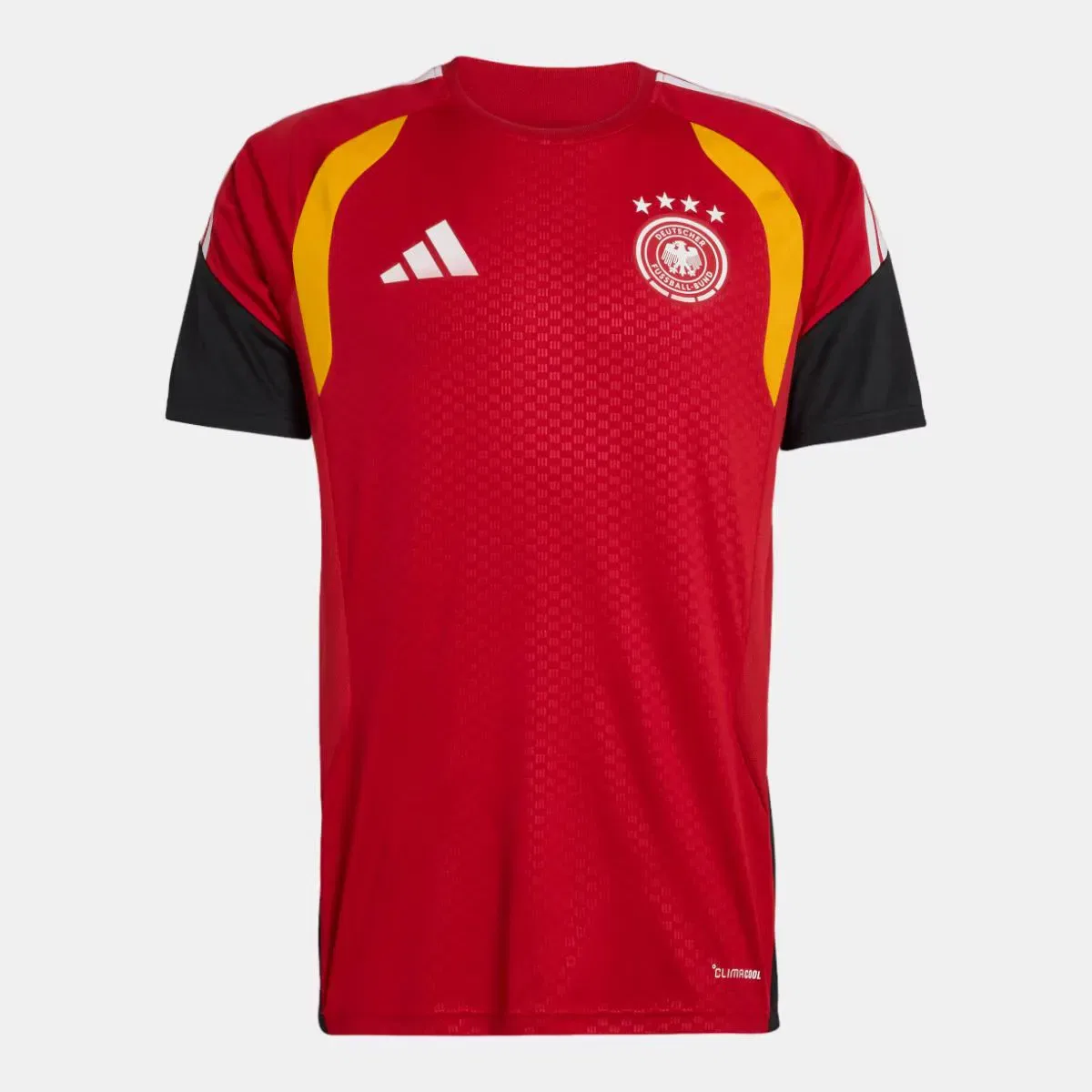 Мужская футболка с принтом Alemania Mundial 2026 Tiro Entreno adidas, Красный