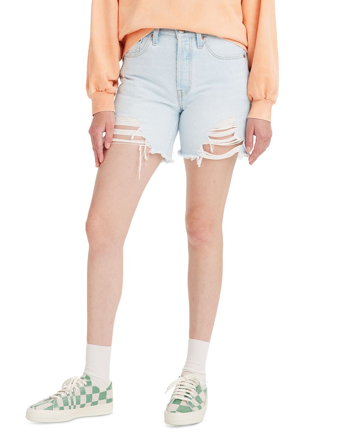 

Джинсовые шорты 501® до середины бедра Levi's, мульти