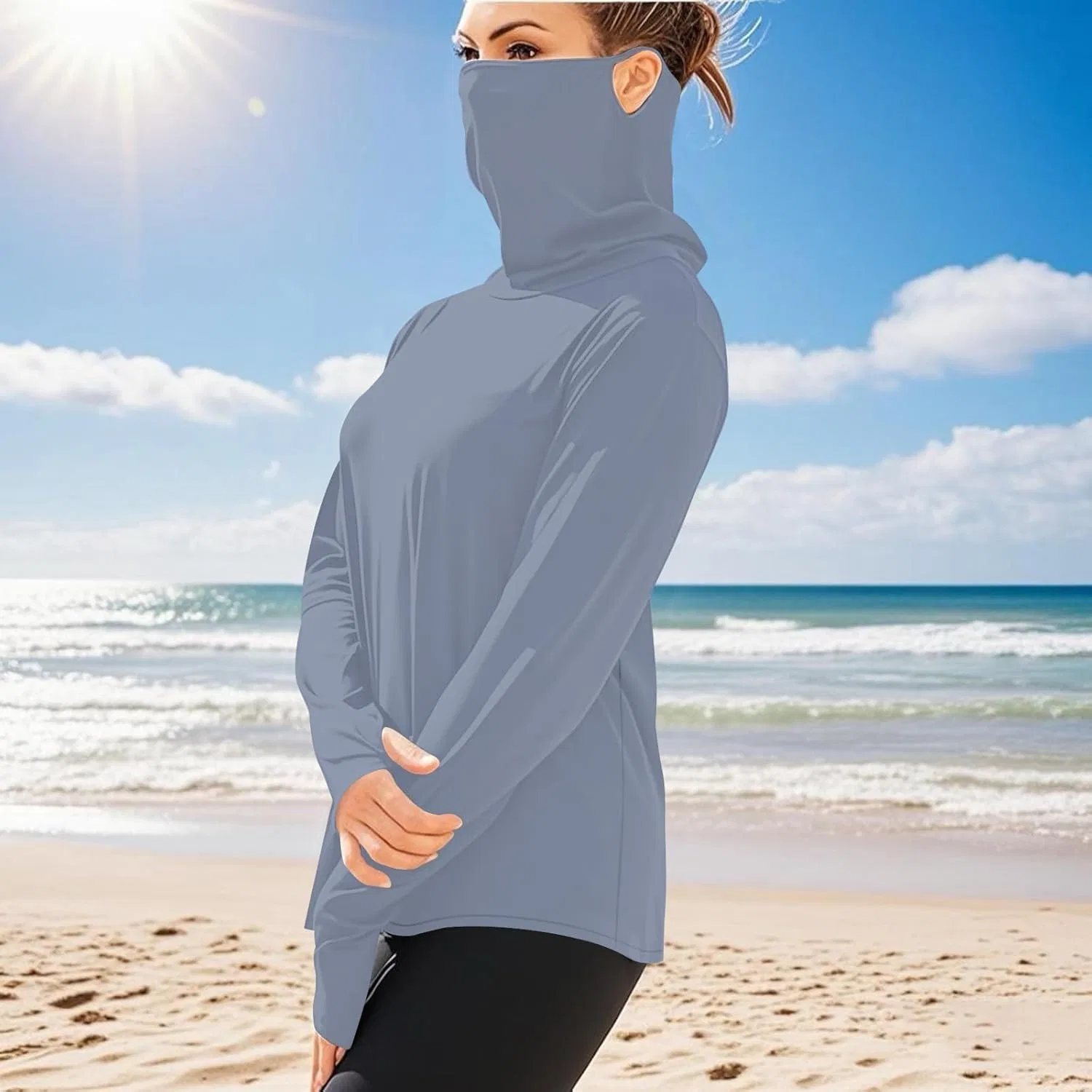 Мужская футболка с защитой UPF 50+ Active Shirts, Silver — фото 3