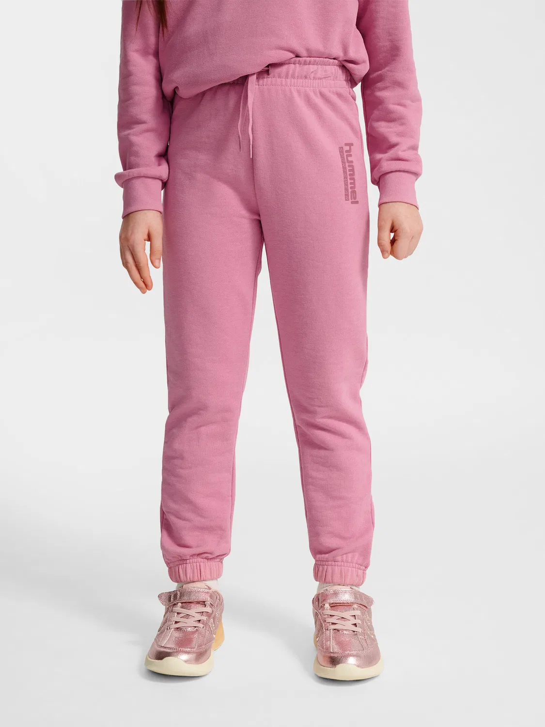 Детские спортивные штаны с регулируемой талией Hmljr Base Hummel, Rosa — фото 2