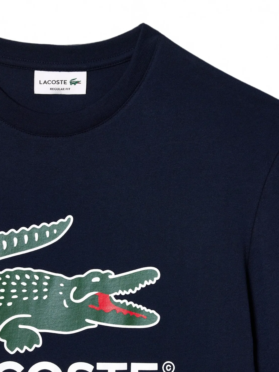 Футболка с логотипом Lacoste, синий — фото 2