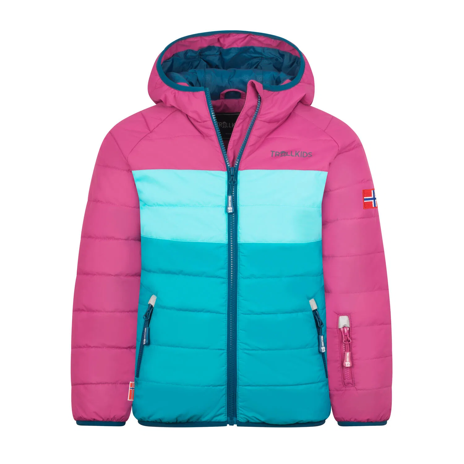 Детская зимняя куртка для девочек Hafjell Snow Jacket XT Trollkids, Navyblau Turkisblau