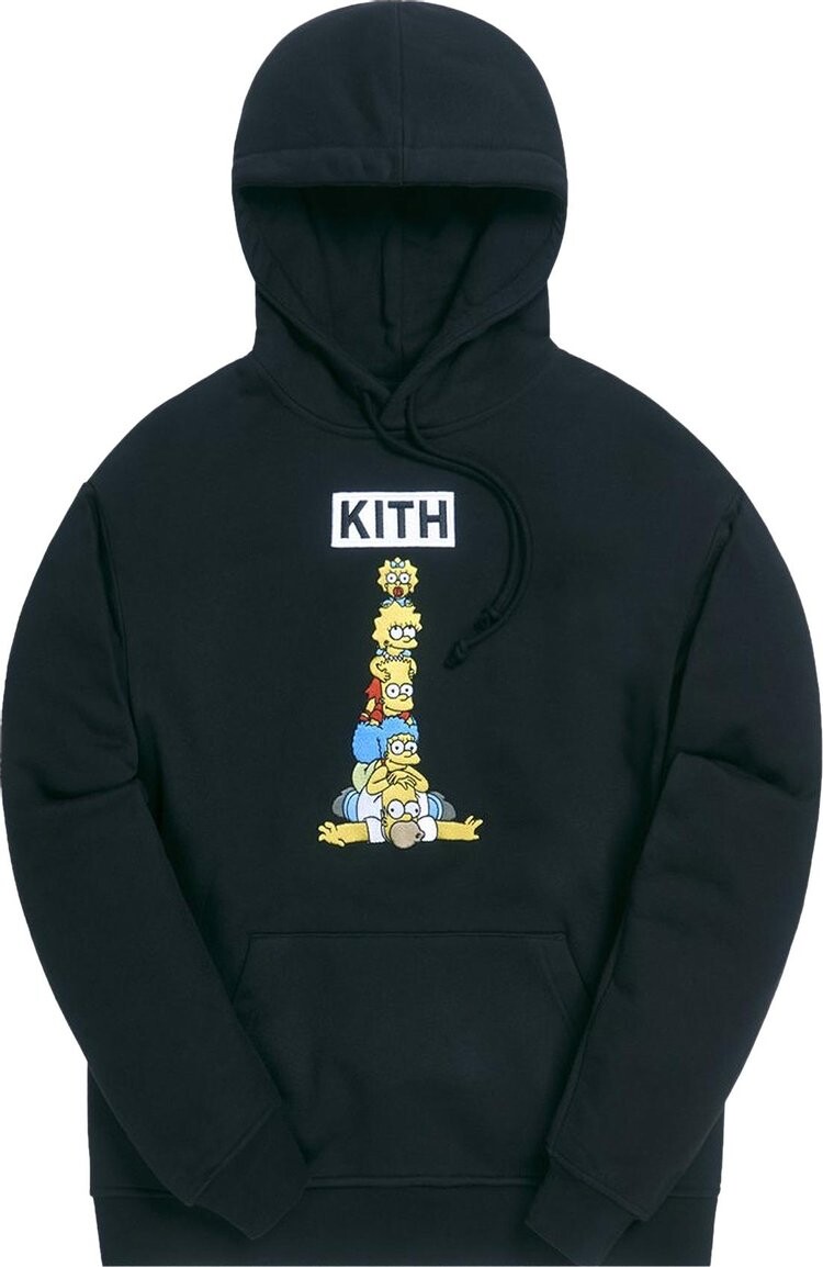 

Худи Kith For The Simpsons Family Stack Hoodie 'Black', черный