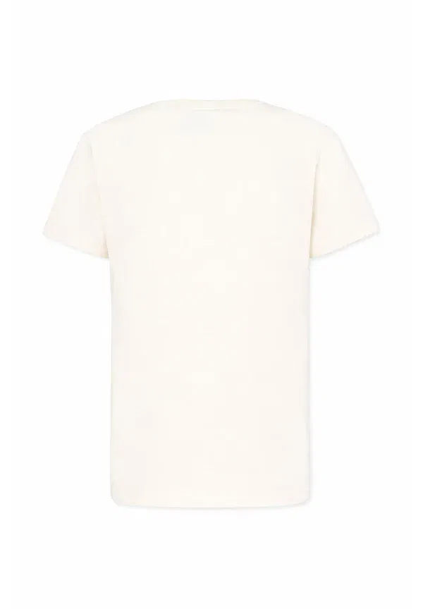 Футболка с принтом T-shirt unisex, Petit Bateau, ivory, слоновая кость — фото 2