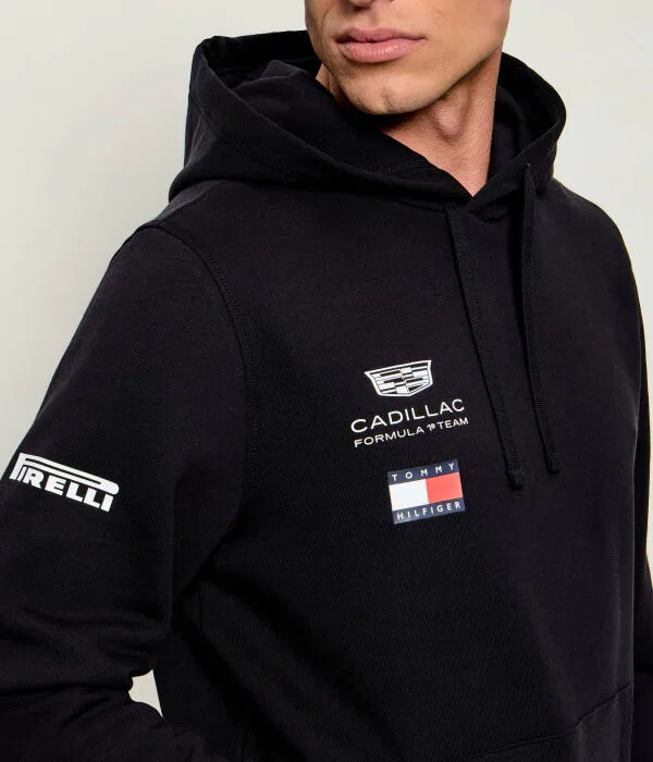 Мужской пуловер с капюшоном Tommy Hilfiger X Cadillac Formula 1 Team, черный — фото 4