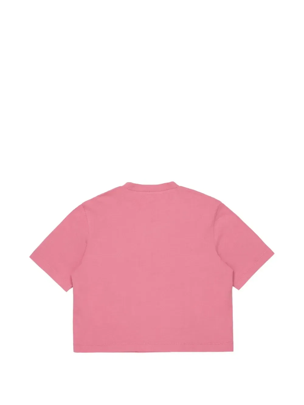 Футболка с логотипом и стразами Marni Kids, розовый — фото 2