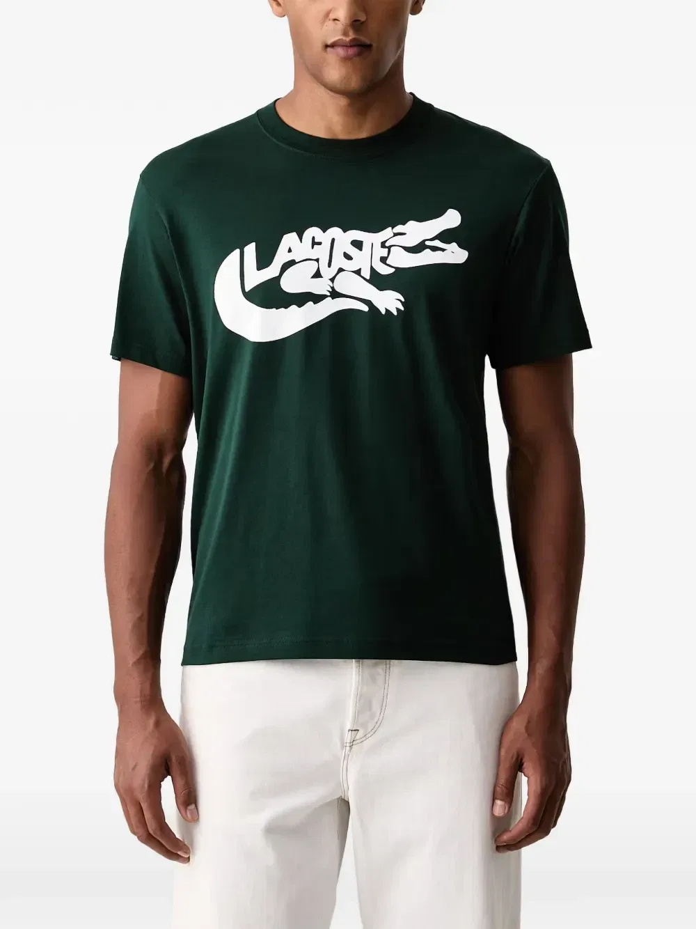 Футболка с короткими рукавами и логотипом Lacoste, зеленый
