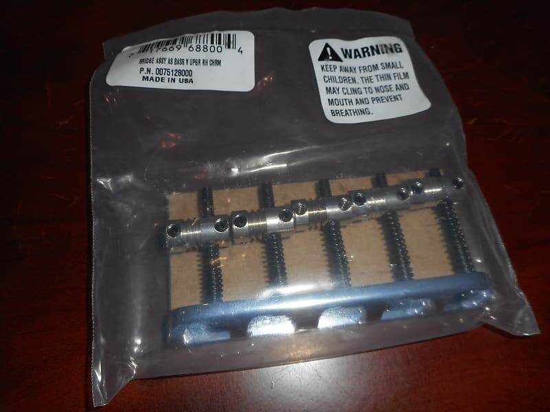 

Fender American Standard 5-String Bass Bridge, '08-'16, CHROME, 007-5128-000