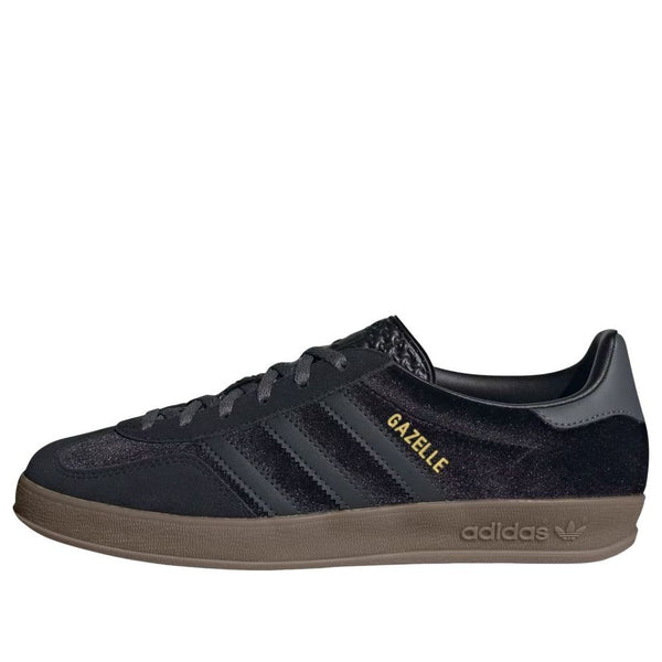 Кроссовки gazelle indoor 'black velvet' Adidas, черный