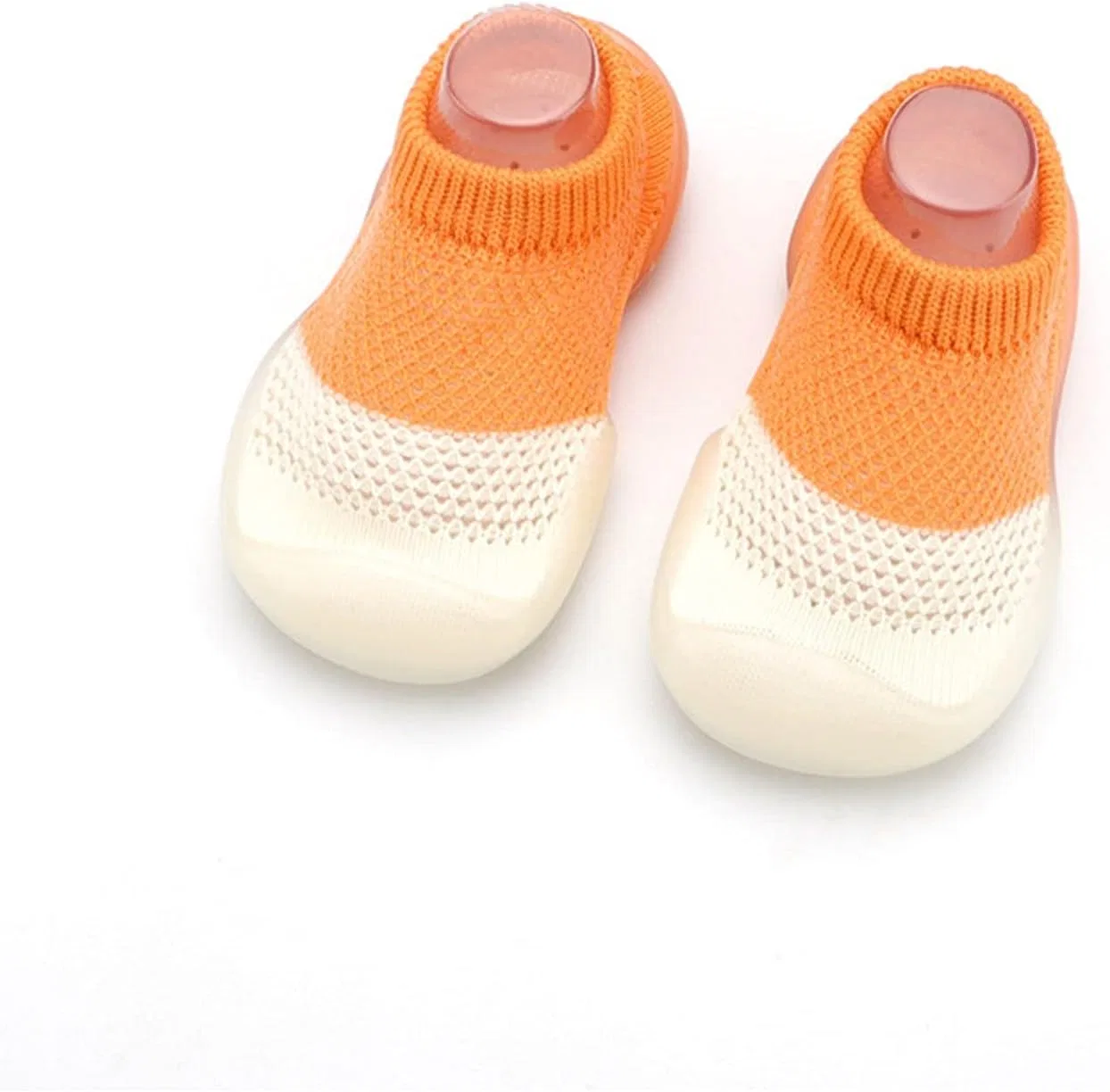 Детские кроссовки для девочек с сеткой и эластичной подошвой, Orange — фото 2