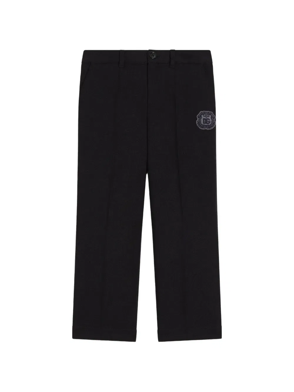 Шерстяные брюки Dolce & Gabbana Kids, синий